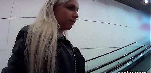  Beautiful czech kitten was teased in the mall and pounded in pov